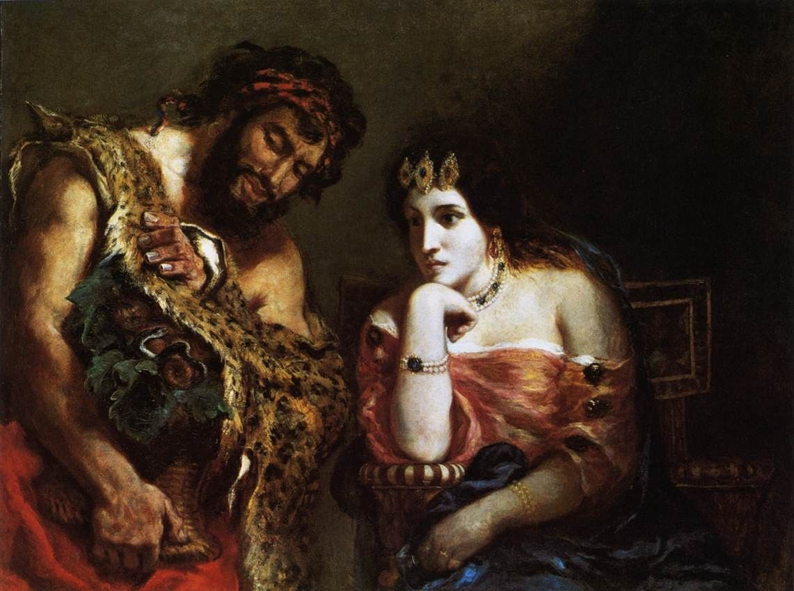 Eugene Delacroix Cleopatra and the Peasant